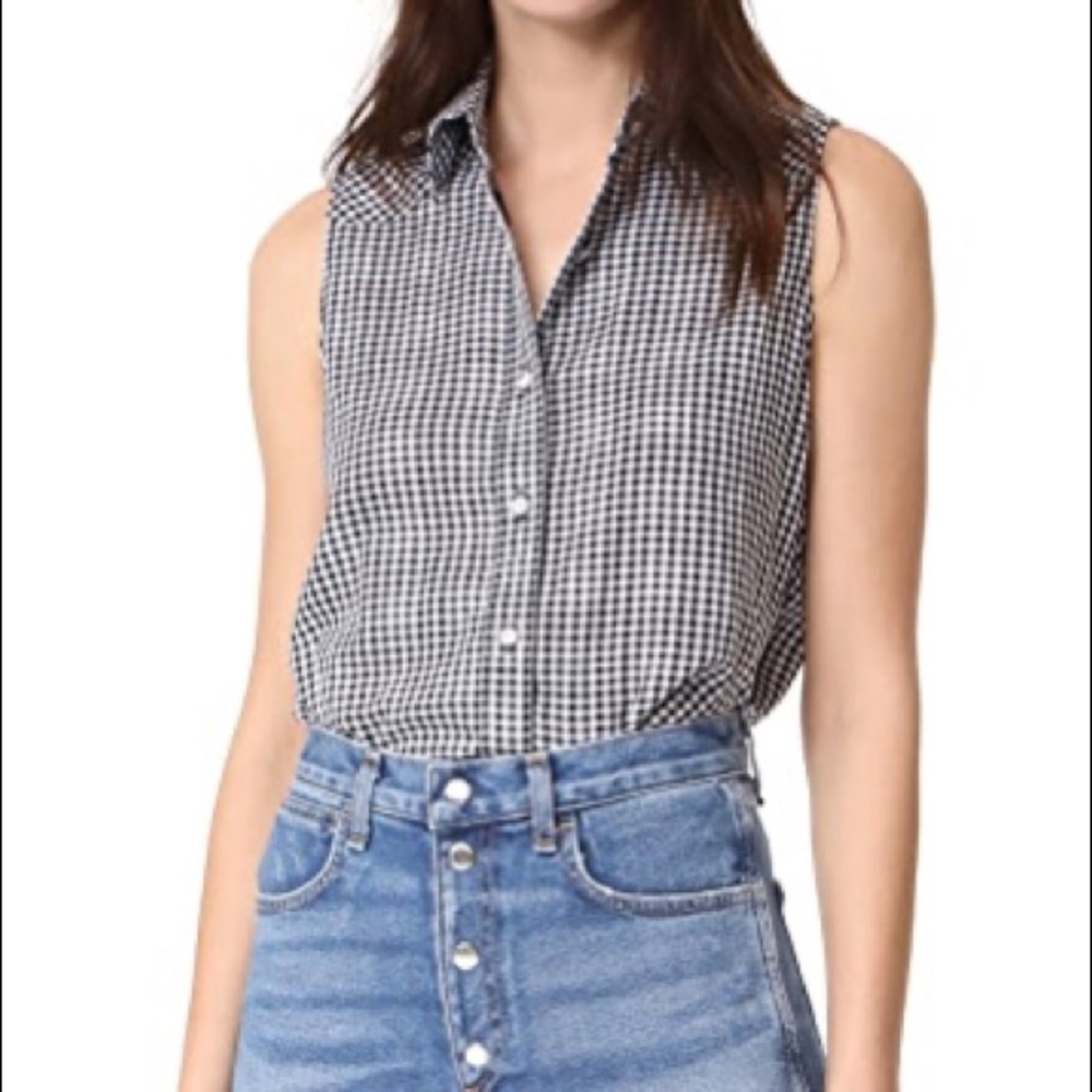 rag & bone gingham tank